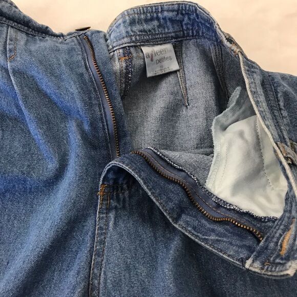 Vintage Aileen Petites 10P High Rise Mom Jeans 100% Cotton Darted Iconic 90s - Picture 6 of 12